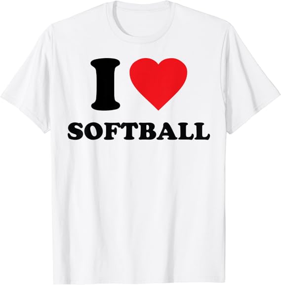 love softball shirt